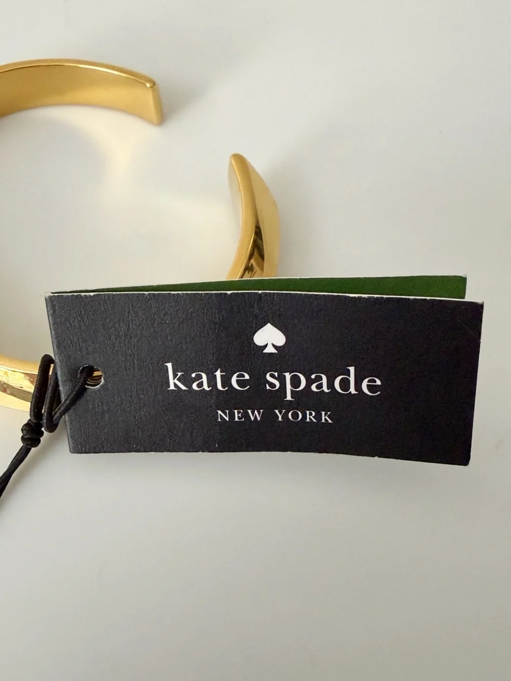 Kate Spade Raise The Bar Gold Tone Hinge Bracelet Bangle Cuff NWT - Picture 6 of 8